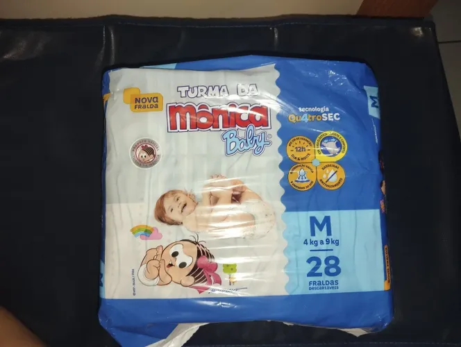 FRALDA TAMANHO M - TURMA DA MÔNICA
