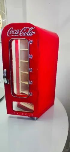 Mini Geladeira Retrô Coca-Cola - RARO E COLECIONÁVEL