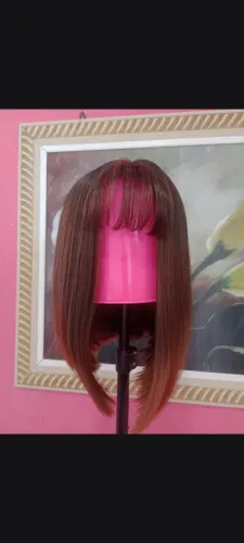 Wig morena iluminada
