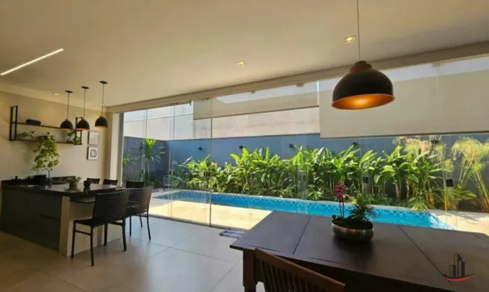 Casa de alto padrão no condomínio Damha 2 para locação, com 3 quartos, sendo 01 suite, sal