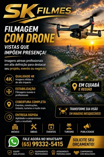 Filmagens aéreas com drones