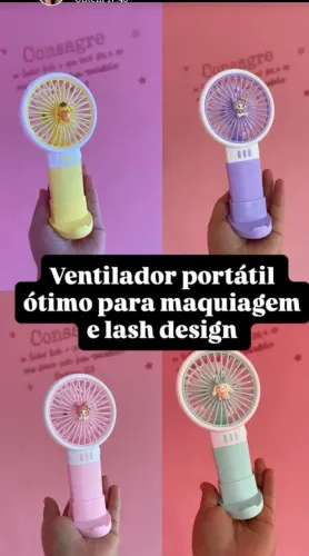 Ventilador portátil para maquiagem 