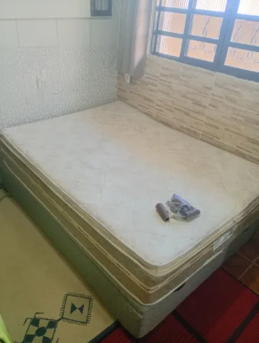 Base cama box baú+ colchão ortopédico zap * Pouso Alegre 