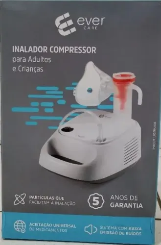 Inalador Nebulizador Compressor Ever Care Bivolt - [USADO APENAS UMA VEZ]