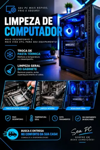 Limpeza completa de PC e notebook