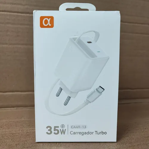 Carregador turbo 35W Cabo Retrátil tipo c