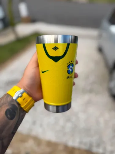 Copo termico seleção Brasil