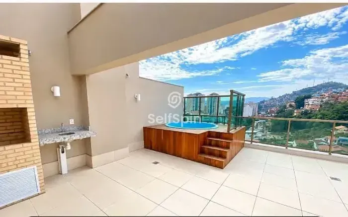 Cobertura linear de 3 quartos para locação com 2 vagas Icaraí, Niterói, RJ