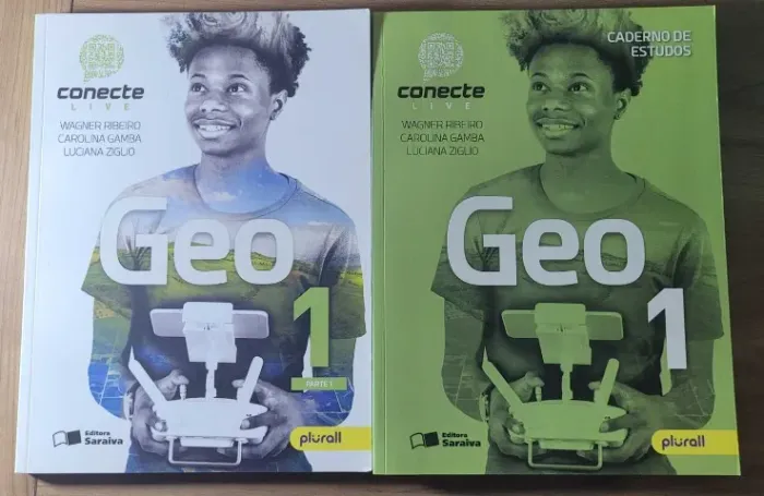 Livro Conecte Live Geo 1 + Caderno de Estudos | Saraiva | Ensino Médio