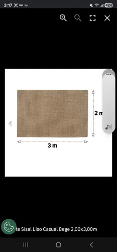 Tapete sisal 3x2