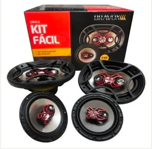 Kit alto falante Bravox 6x9 novos lacrados nota fiscal garantia frete grátis