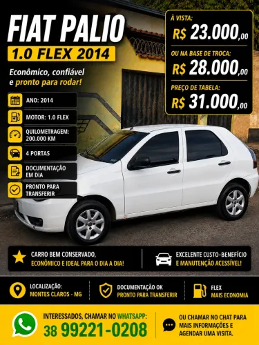 Fiat Palio Celebration 1.0 Fire Flex 8V 4P 2014