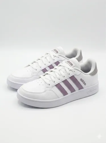 Tênis Adidas Breaknet Feminino Branco e Lilás