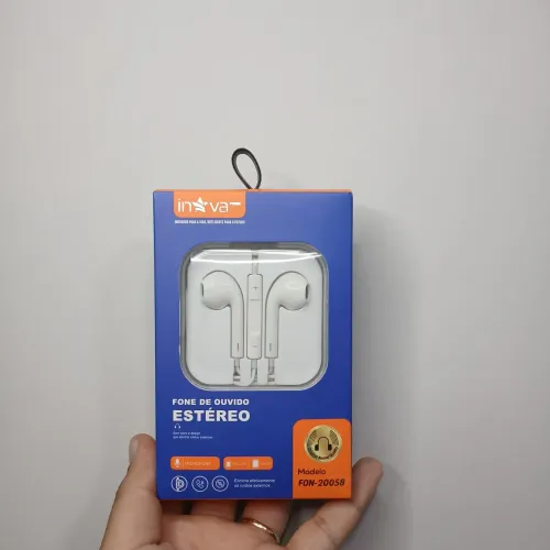 Fone com fio entrada auxil.