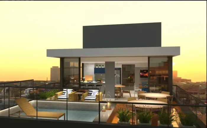 Apartamento 1 quarto porteira fechada no EasyLife, Centro, ao lado do Batel, para investir