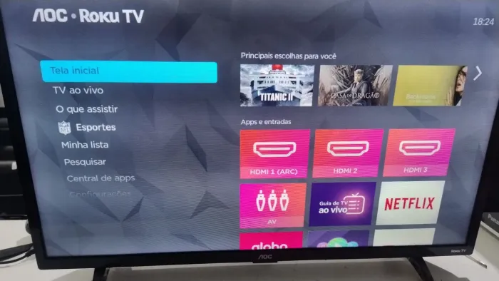 Tv 32 aoc Roku smart