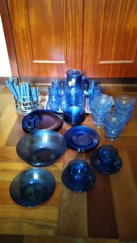 Conjunto de Jantar e Sobremesa anos 80