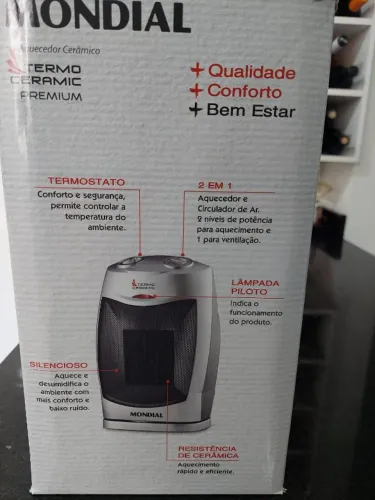 Aquecedor portátil Mondial 2 em 1