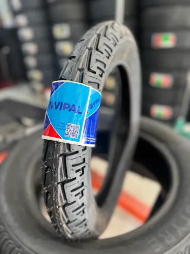 Pneu traseiro Biz 80/100/14 VIPAL uso C/Camara (instalação grátis)