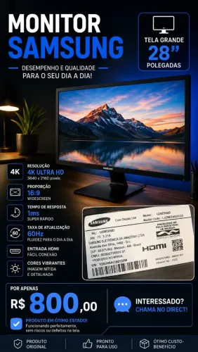 MONITOR SAMSUNG 28" 4K