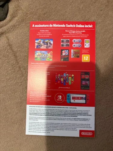 Jogo do Nintendo switch mídia digital mais 3 meses de assinatura Nintendo 