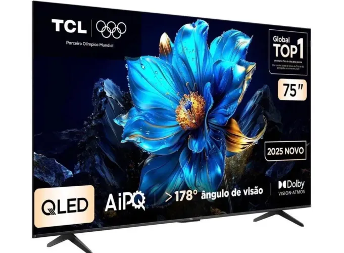 TV TCL QLED 75 polegadas Novo lacrada