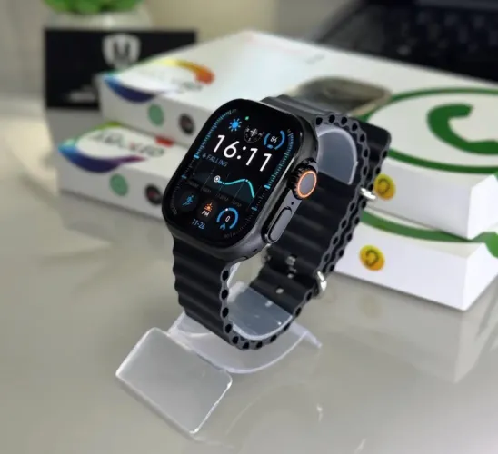 Smartwatch Ultra 4 Pro Serie 10 49mm Tela HD Esportes Saude Notificacoes - Produto Novo