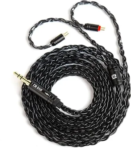 KBEAR ST12 Plus, Cabo de Fone de Ouvido Intra-auricular, 3.5m, 4N de Alta Pureza, Banhado