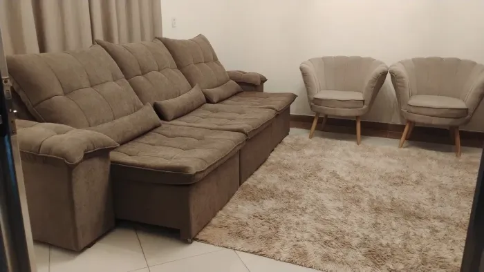 Sofá retrátil e reclinável de 2.80 mts