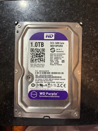 HD 1TB Western Digital Purple 3.5 SATA (WD10PURX)
