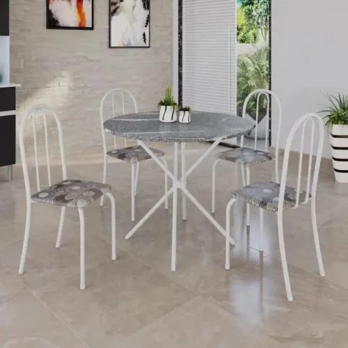 Mesa com 4 cadeiras em promoção por R$ 420