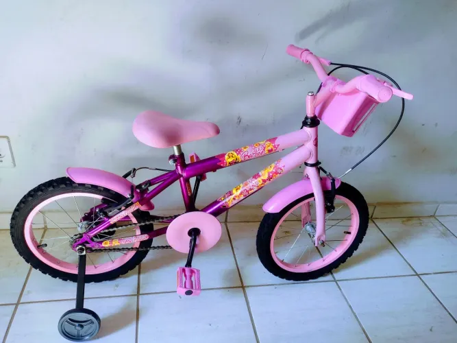 Bicicleta aro 16 Barbie aros de alumínio