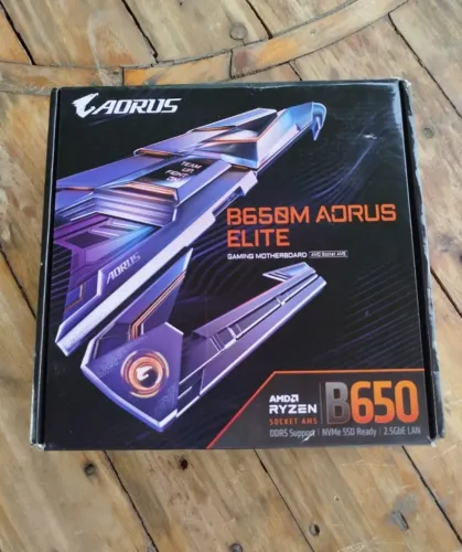 Placa Mãe B650M Aorus Elite AM5 - Zerada (Na Caixa)
