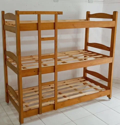 Treliche Napole dupla Furação madeira maciça