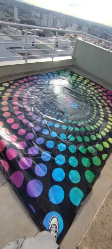 Pista de dança 3x4 (usada, mas do detalhes estéticos)