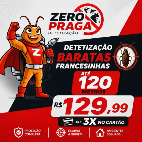 Detetização com garantia a partir de $129,99