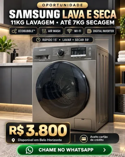 Máquina lava e seca
