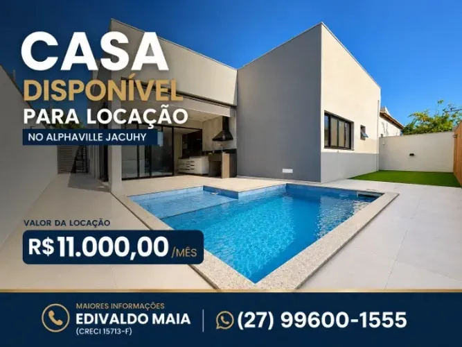 Casa Linear com 4 Dormitórios para Alugar, 243 m² por R$ 11.000 + condomínio/encargos/mês