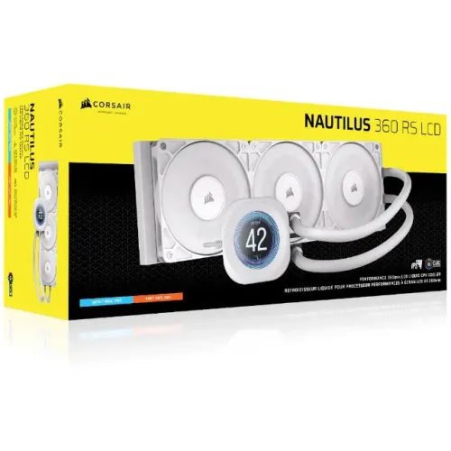 Water Cooler para Processador Corsair Nautilus 360 RS LCD 360MM