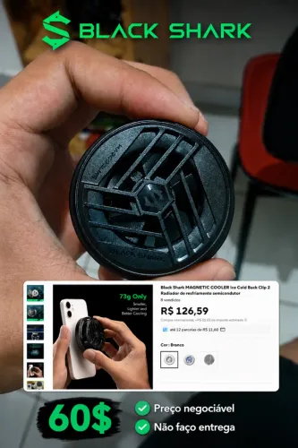 cooler black shark apenas venda!