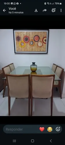 Conjunto Mesa de Jantar com 06 cadeiras