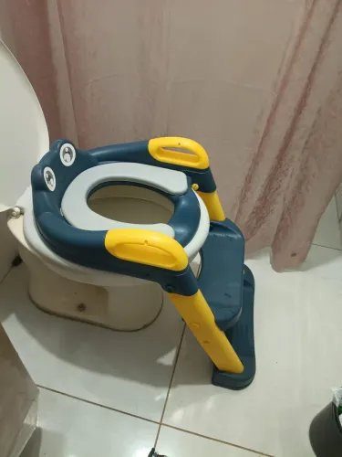 Assento Infantil Redutor Sanitario Conforto Seguro Azul Facil Ajuste