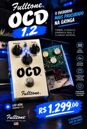 Pedal De Guitarra OCD 1.2 pedal raro(led azul)
