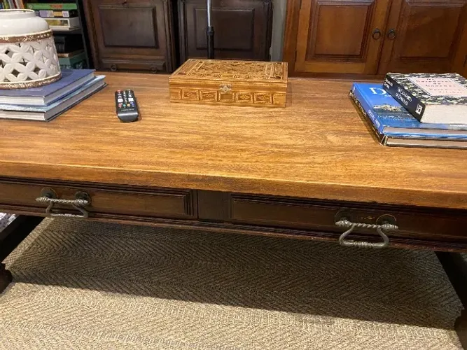 Mesa de centro madeira maciça imbuia