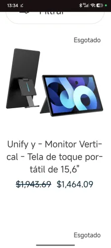 Monitor portatil Touch Screen upperfect