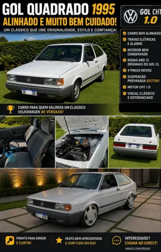 Volkswagen Gol Geração I 1000 2P 1995