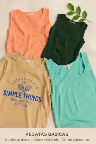 Regatas e Camiseta (Tamanho P)