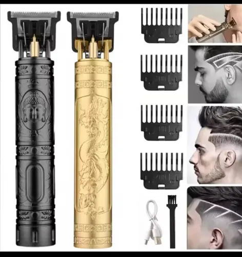 Máquina de cortar cabelo e barba carregar USB 