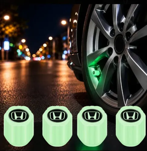 Kit 4 Tampas Honda De Válvula Luminosas Compatíveis Com Honda