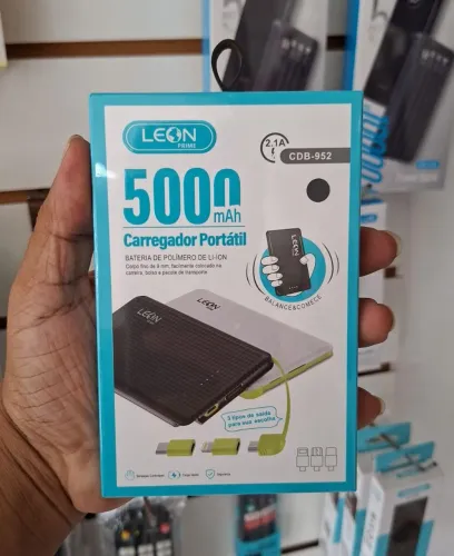 Carregador portátil 5000mAh - Entrega em São Luís e região